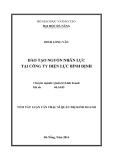 Tóm tắt luận văn thạc sĩ Quản trị kinh doanh: Đào tạo nguồn nhân lực tại Công ty Điện lực Bình Định