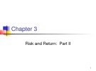Lecture Intermediate corporate finance – Chapter 3: Risk and return (Part II)