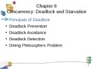 Lecture Operating system principles - Chapter 6: Concurrency: Deadlock and starvation