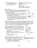 Đề thi cuối học kỳ II năm học 2015-2016 môn Vật lý 1 - Đại học Sư phạm Kỹ thuật TP. HCM