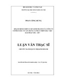 Luận văn Thạc sĩ Quản trị kinh doanh: Hoạch định chiến lược kinh doanh của Công ty cổ phần Đầu tư Xây dựng và Phát triển Bắc Việt giai đoạn 2012–2017