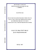 Luận văn Thạc sĩ Kỹ thuật: Đề xuất một số giải pháp nhằm hoàn thiện công tác quản lý chất lượng công trình dân dụng trong quá trình thực hiện đầu tư xây dựng