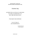 Luận văn Thạc sĩ Quản trị kinh doanh: Giải pháp nâng cao năng lực cạnh tranh của công ty cổ phần đầu tư và phát triển đô thị Việt Hưng