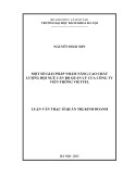 Luận văn Thạc sĩ Quản trị kinh doanh: Một số giải pháp nhằm nâng cao chất lượng đội ngũ cán bộ quản lý của Công ty viễn thông Viettel