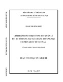 Luận văn Thạc sĩ Kinh tế: Giải pháp hoàn thiện công tác quản lý rủi ro tín dụng tại Ngân hàng thương mại cổ phần quốc tế Việt Nam