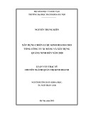 Luận văn Thạc sĩ Quản trị kinh doanh: Xây dựng chiến lược kinh doanh cho Công ty cổ phần Xi măng và Xây dựng Quảng Ninh đến năm 2020