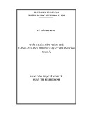 Luận văn Thạc sĩ Kinh tế: Phát triển sản phẩm thẻ tại Ngân hàng Thương mại cổ phần Đông Nam Á