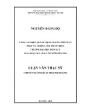 Luận văn Thạc sĩ Quản trị kinh doanh: Nâng cao hiệu quả sử dụng nguồn nhân lực phục vụ chiến lược phát triển Trường Đại học Điện lực giai đoạn 2011-2016 tầm nhìn đến 2020