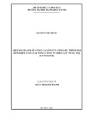 Luận văn Thạc sĩ Quản trị kinh doanh: Một số giải pháp nâng cao chất lượng hệ thống đo đếm điện năng của EVN HANOI