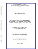 Luận văn Thạc sĩ Khoa học: Xây dựng chiến lược phát triển nguồn nhân lực trường Trung học Kinh tế - Kỹ thuật Hòa Bình 2011 - 2015