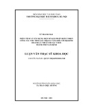 Tóm tắt luận văn Thạc sĩ: Phân tích và xây dựng một số giải pháp hoàn thiện công tác thu thuế giá trị gia tăng đối với hộ kinh doanh cá thể ở chi cục thuế Thành phố Nam Định