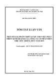 Tóm tắt luận văn Thạc sĩ: Một số giải pháp chiến lược cho việc phát triển kinh doanh của Công ty Cổ phần Điện nhẹ Viễn thông đến năm 2015