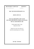 Tóm tắt luận văn Thạc sĩ Quản lý công: Đào tạo, bồi dưỡng chức danh Chủ tịch Ủy ban nhân dân phường thuộc quận Hai Bà Trưng, thành phố Hà Nội