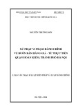 Luận văn Thạc sĩ Luật Hiến pháp và Luật hành chính: Xử phạt vi phạm hành chính về buôn bán hàng giả - từ thực tiễn quận Hoàn Kiếm, thành phố Hà Nội