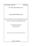 Luận văn Thạc sĩ Quản lý công: Quản lý nhà nước của Bộ giao thông vận tải về đảm bảo trật tự an toàn giao thông đường bộ