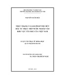 Luận văn Thạc sĩ Khoa học: Thực trạng và Giải pháp thu hút Đầu tư trực tiếp nước ngoài vào khu vực Tây Bắc của Việt Nam