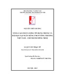 Luận văn Thạc sĩ Quản trị kinh doanh:  Nâng cao chất lượng tín dụng trung và dài hạn tại Ngân hàng TMCP Công thương Việt Nam - Chi nhánh Sông Nhuệ