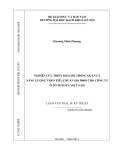 Luận văn Thạc sĩ Quản trị kinh doanh: Nghiên cứu và triển khai hệ thống quản lý năng lượng theo tiêu chuẩn ISO 50001:2011 cho công ty ô tô Toyota Việt Nam