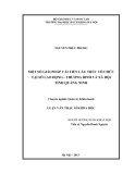 Luận văn Thạc sĩ Khoa học: Một số giải pháp cải tiến cấu trúc tổ chức tại Sở Lao động - Thương binh và Xã hội tỉnh Quảng Ninh