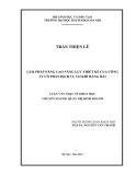 Luận văn Thạc sĩ Khoa học: Giải pháp nâng cao năng lực thiết kế của Công ty Cổ phần Dịch vụ Cơ khí Hàng hải