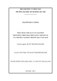 Luận văn Thạc sĩ Quản trị kinh doanh: Phân tích và đề xuất các giải pháp nhằm hoàn thiện hoạt động quản trị nhân sự của Trường Cao đẳng Thương mại và Du lịch