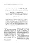 Ảnh hưởng của các thông số vận hành hệ thống MBR lên hiệu quả xử lý chất ô nhiễm trong nước thải sinh hoạt