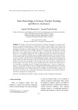 Inert knowledge in tertiary teacher training and how to activate it