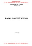 Bài giảng Nhãn khoa