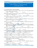 110 câu hỏi trắc nghiệm lí thuyết phần cấu tạo nguyên tử - Bảng tuần hoàn và liên kết hóa học