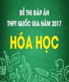 Đề thi đáp án THPT Quốc gia năm 2017 môn Hóa học (Mã đề 208)