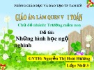 Giáo án: Làm quen với Toán - Đề tài: Những hình học ngộ nghĩnh