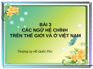 Bài giảng: Các ngữ hệ chính trên thế giới và ở Việt Nam