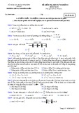 Đề thi HK 2 môn Toán lớp 10 - Trường THPT Lý Thường Kiệt - Mã đề 201