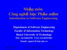 Bài giảng Nhập môn Công nghệ học phần mềm: Phần 5