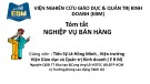 Bài giảng Tóm tắt nghiệp vụ bán hàng