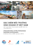  Đặc điểm môi trường kinh doanh ở việt nam: kết quả điều tra doanh nghiệp nhỏ và vừa năm 2015