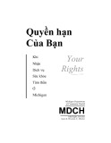 Quyền hạn của bạn khi nhận dịch vụ sức khỏe tâm thần ở Michigan