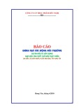 Báo cáo: Dự án đầu tư xây dựng nhà máy sản xuất chế biến thực phẩm