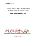 Quyền nuôi con của người đồng tính, song tính và chuyển giới tại Việt Nam: Thực trạng và khuyến nghị