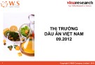 Báo cáo nghiên cứu: Tình hình thị trường dầu ăn Việt Nam - 9.2012