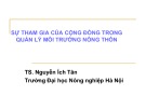 Bài thuyết trình Sự tham gia của cộng đồng trong quản lý môi trường nông thôn