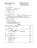 Đề kiểm tra HK 2 môn Toán 11 năm 2016 – THPT Chu Văn An