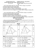 Đề kiểm tra 1 tiết môn Hình học 11 năm 2015 - THPT Tôn Đức Thắng (Bài số 5)