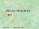 Phân tích rủi ro - Đặng Văn Thanh