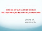 Bài giảng Đánh giá kết quả can thiệp nội mạch - Điều trị phình động mạch chủ ngực đoạn xuống - Trần Quyết Tiến, Phạm Quốc Hùng