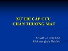 Bài giảng Xử lý cấp cứu chấn thương mắt - BS. Lê Công Lĩnh