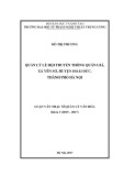 Luận văn Thạc sĩ Quản lý văn hóa: Quản lý lễ hội truyền thống Quán Giá, xã Yên Sở, huyện Hoài Đức, thành phố Hà Nội