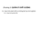 Bài giảng môn Quản trị chất lượng: Chương 3 - Nguyễn Hoàng Kiệt