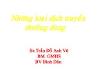 Bài giảng Những loại dịch truyền thường dùng - BS. Trần Đỗ Anh Vũ