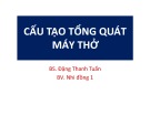 Bài giảng Cấu tạo tổng quát máy thở - BS. Đặng Thanh Tuấn